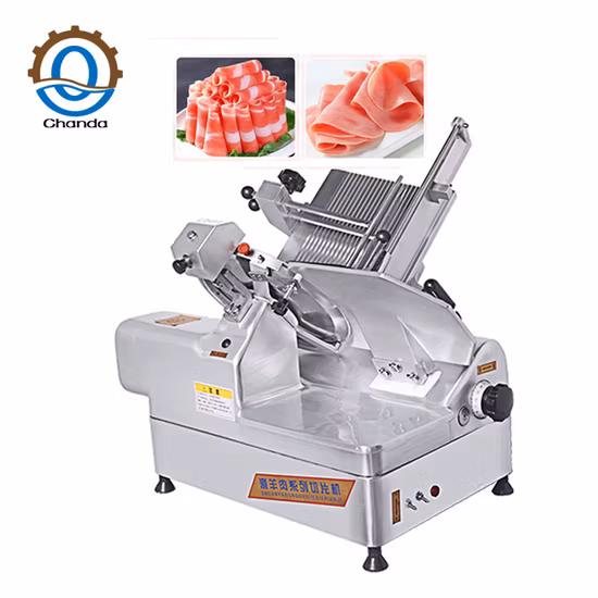 Máquina cortadora de carne automática, rebanadora de olla caliente congelada y trituradora comercial de salchichas de fábrica