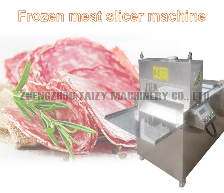 Commercial Stainless Steel Full Automatic CNC Lamb Roll Bacon Slicer Cutting Frozen Meat Slicing Machine