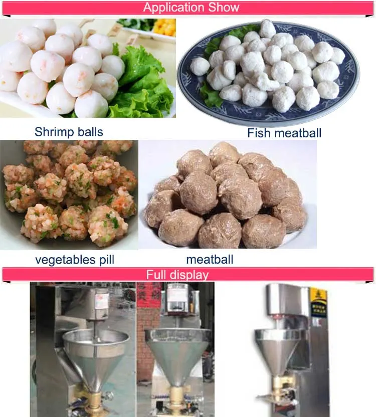 Zhengzhou Hongle Standard Export Wooden Box Meatball Forming Vegetable Ball Machine