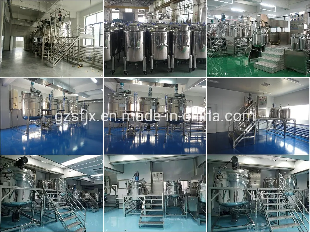 Vacuum Emulsifying Mixer Machine Tomato Paste Cream Lotion Ketchup Mayonnaise Mixing Making Machine Sleeping Mask Production Tank