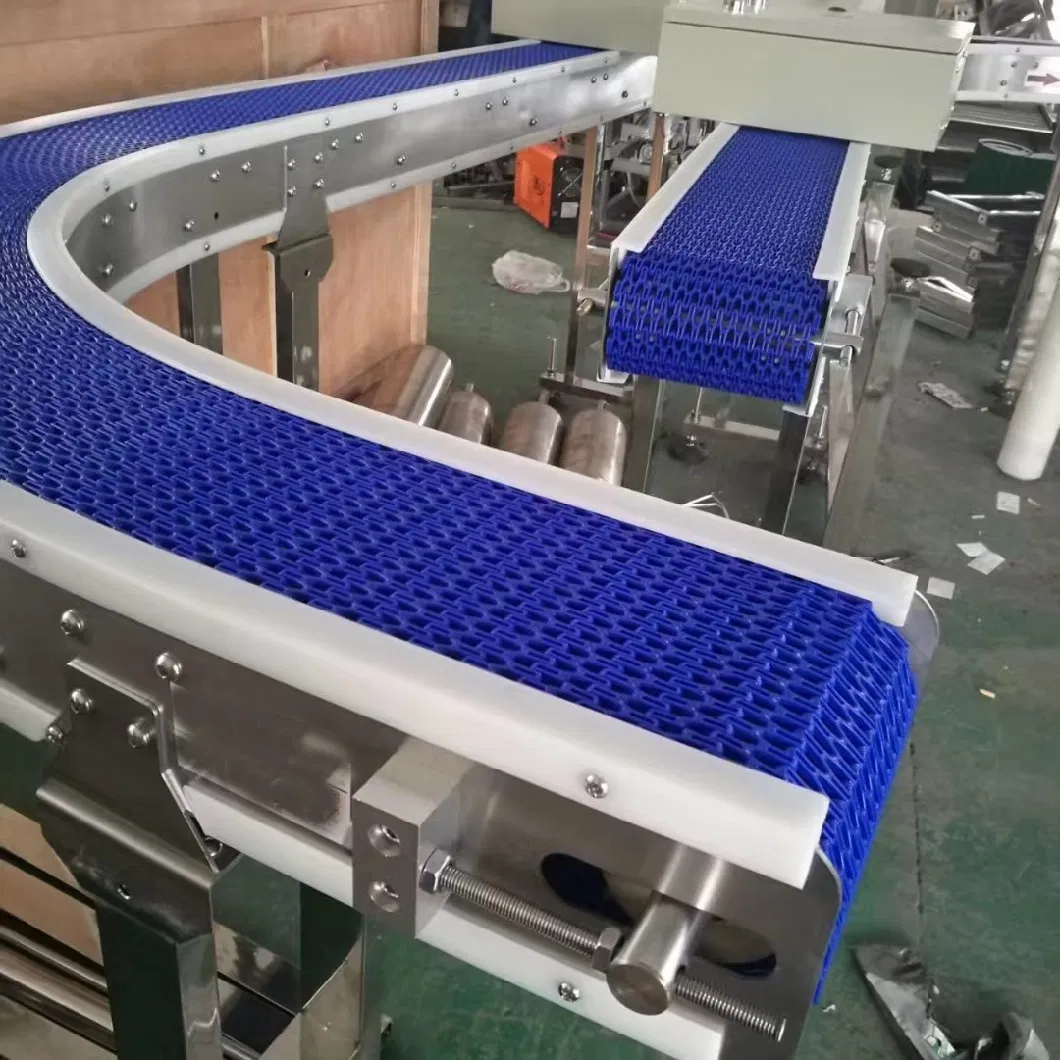 Food Standard Material Conveyor Belt Handing Turning Modular Belt Conveyor