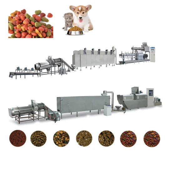 Máquina automática de comida seca para perros, gatos y peces, peletización húmeda para mascotas, procesamiento de pellets de alimentos, extrusión, máquina extrusora, máquinas, línea de producción de maquinaria
