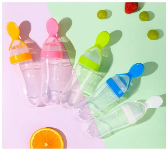 Gran oferta, alimentador de biberones para bebés recién nacidos, botella de pasta para beber infantil de Color personalizado de seguridad de calidad alimentaria aprobada