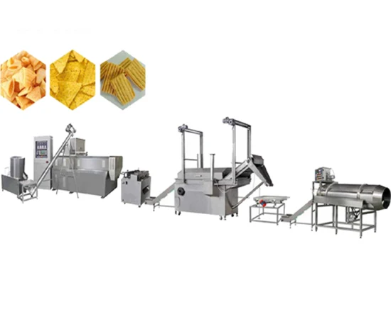 3D 2D Pellet de patata Pellets de harina de trigo Snacks Freír alimentos Máquinas de flujo de procesamiento /Equipo de producción