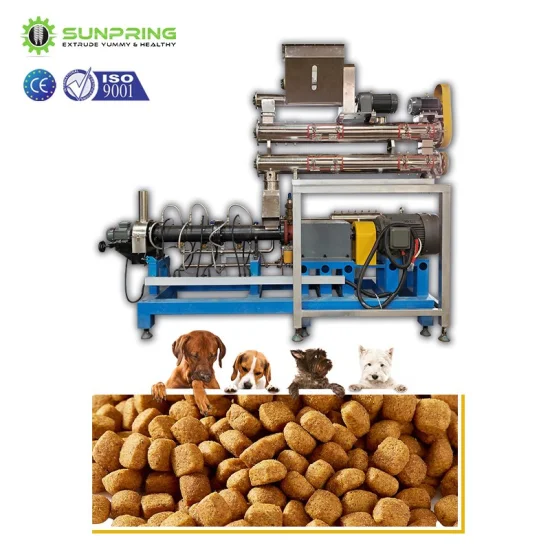 PRO Seco Húmedo Perro Mascota Gato Animal Pollo Flotante Hundimiento Alimento para peces Máquina para fabricar pellets Molino Equipo extrusor Granulador Línea de producción de procesamiento